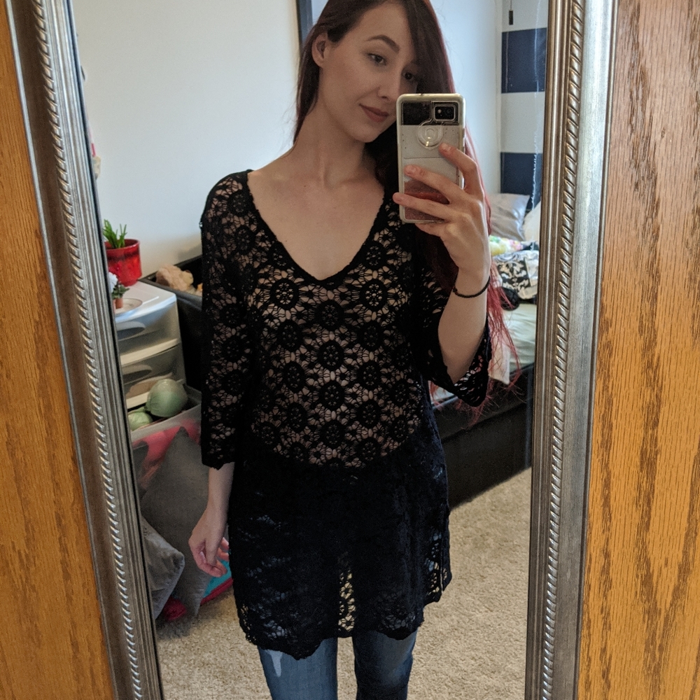 Black Trendy Top